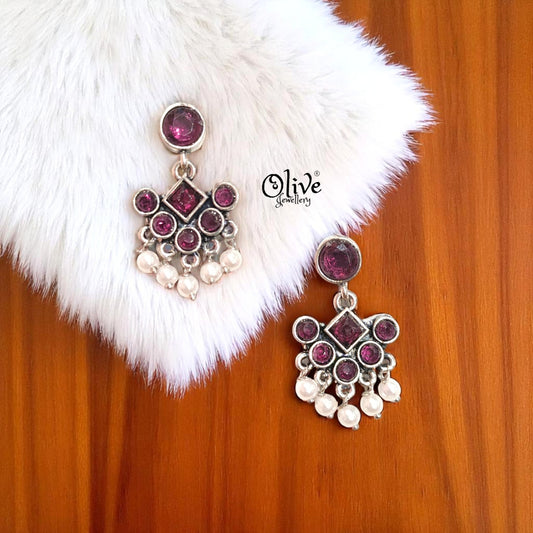 Oxidized Earrings - 310
