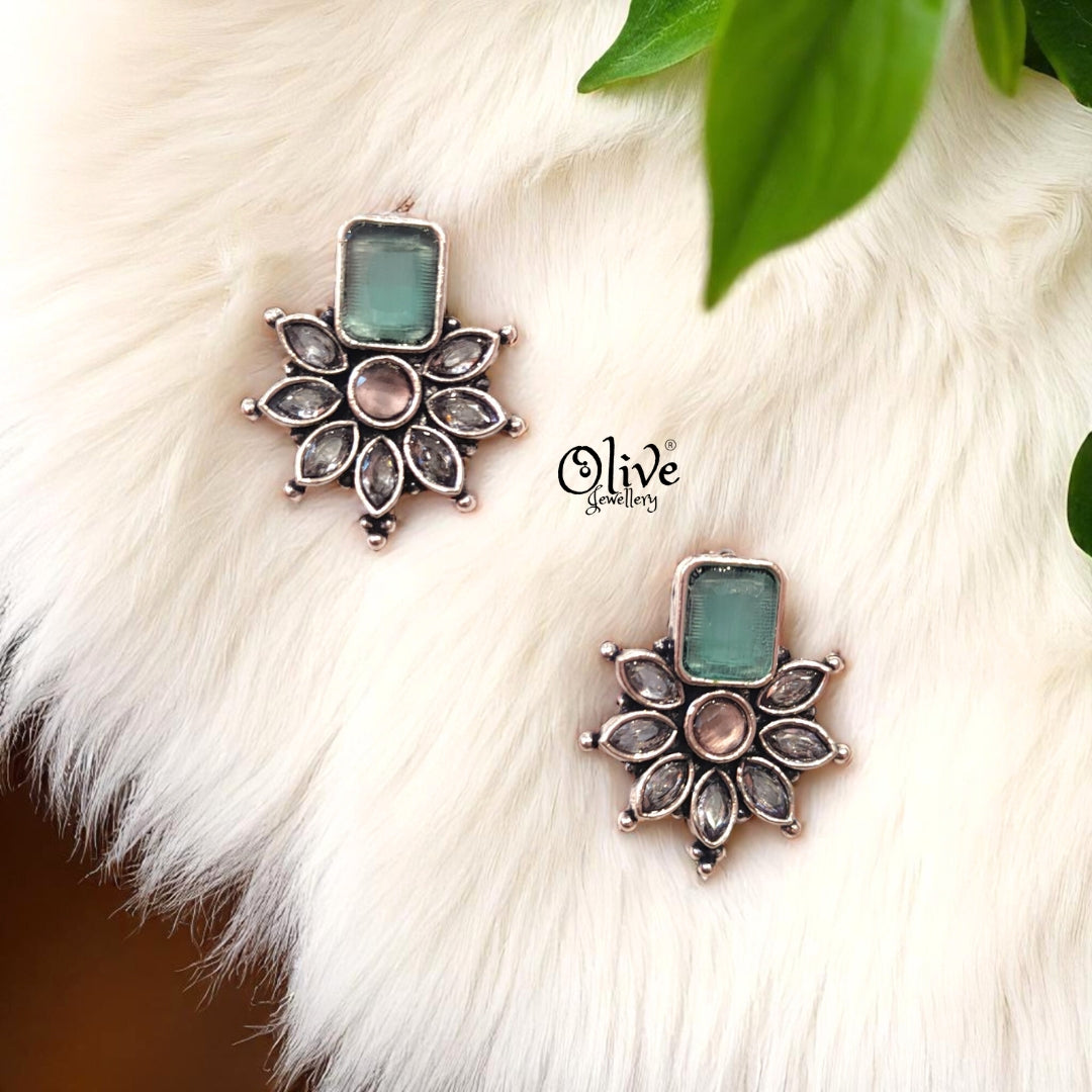 Oxidized Earrings - 321