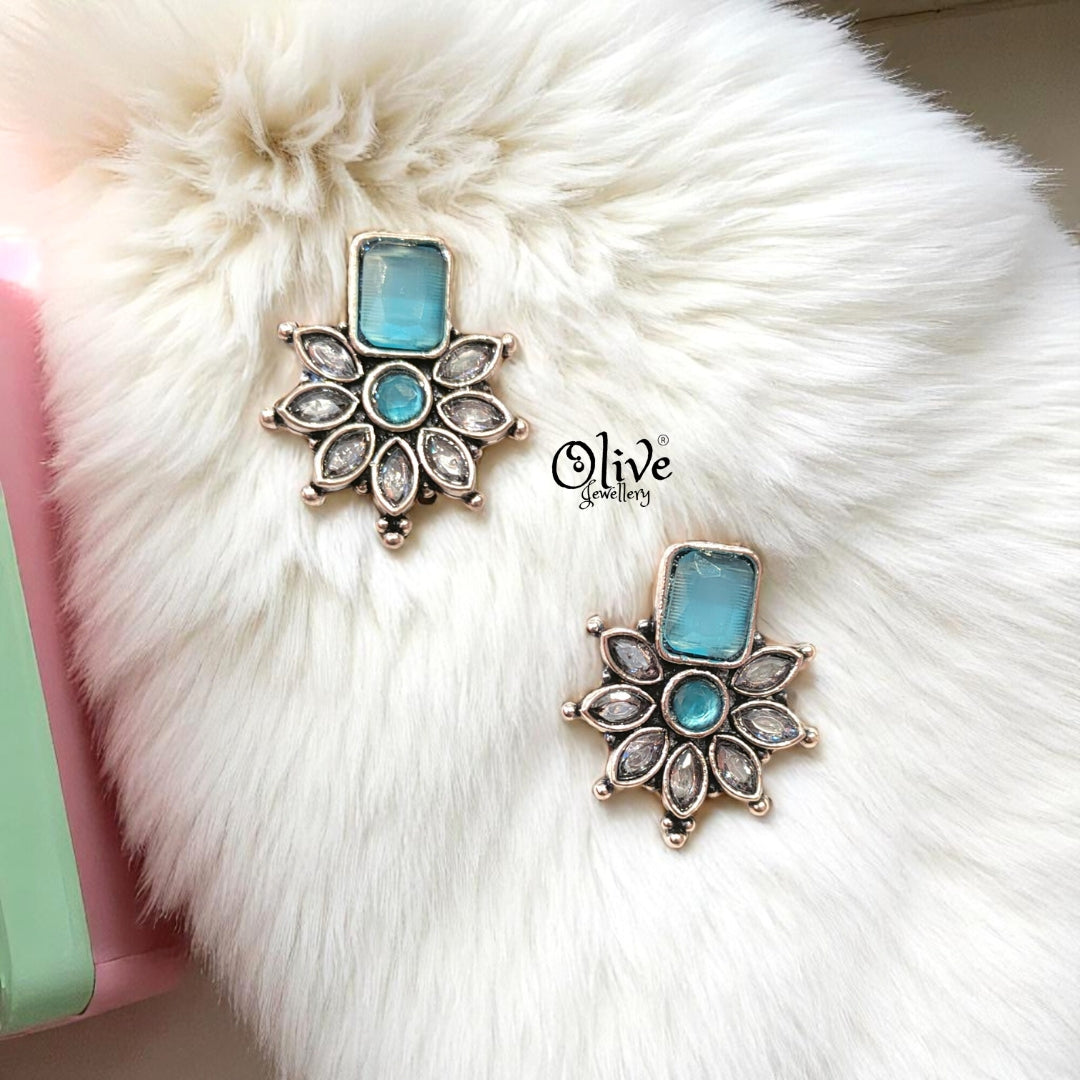 Oxidized Earrings - 321