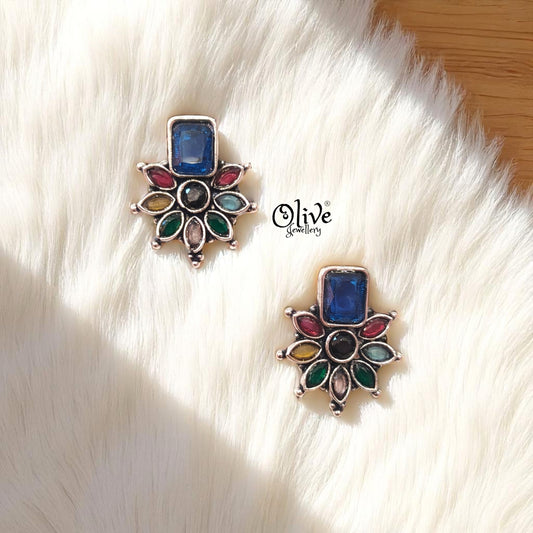 Oxidized Earrings - 321