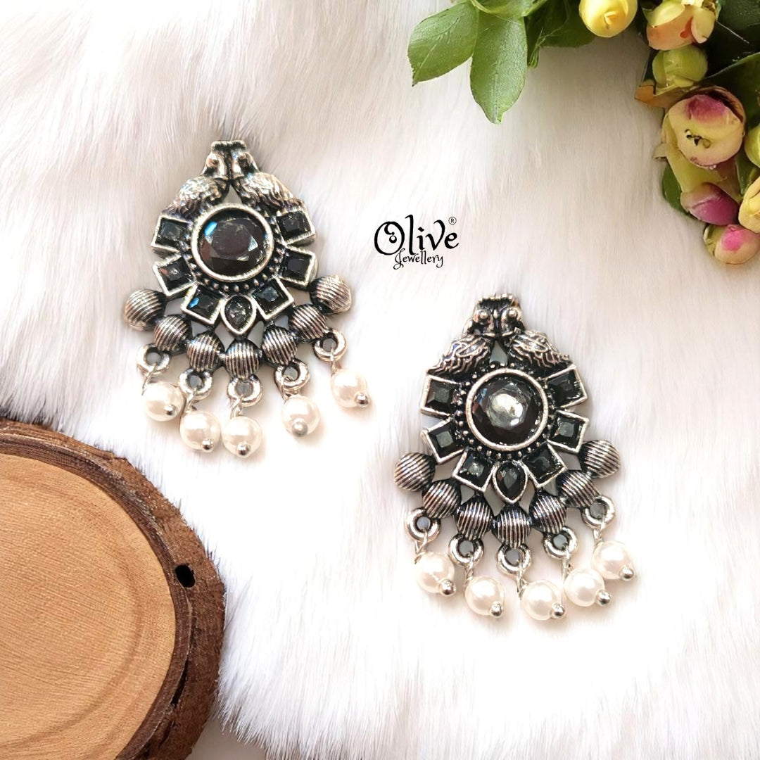 Oxidized Earrings - 332