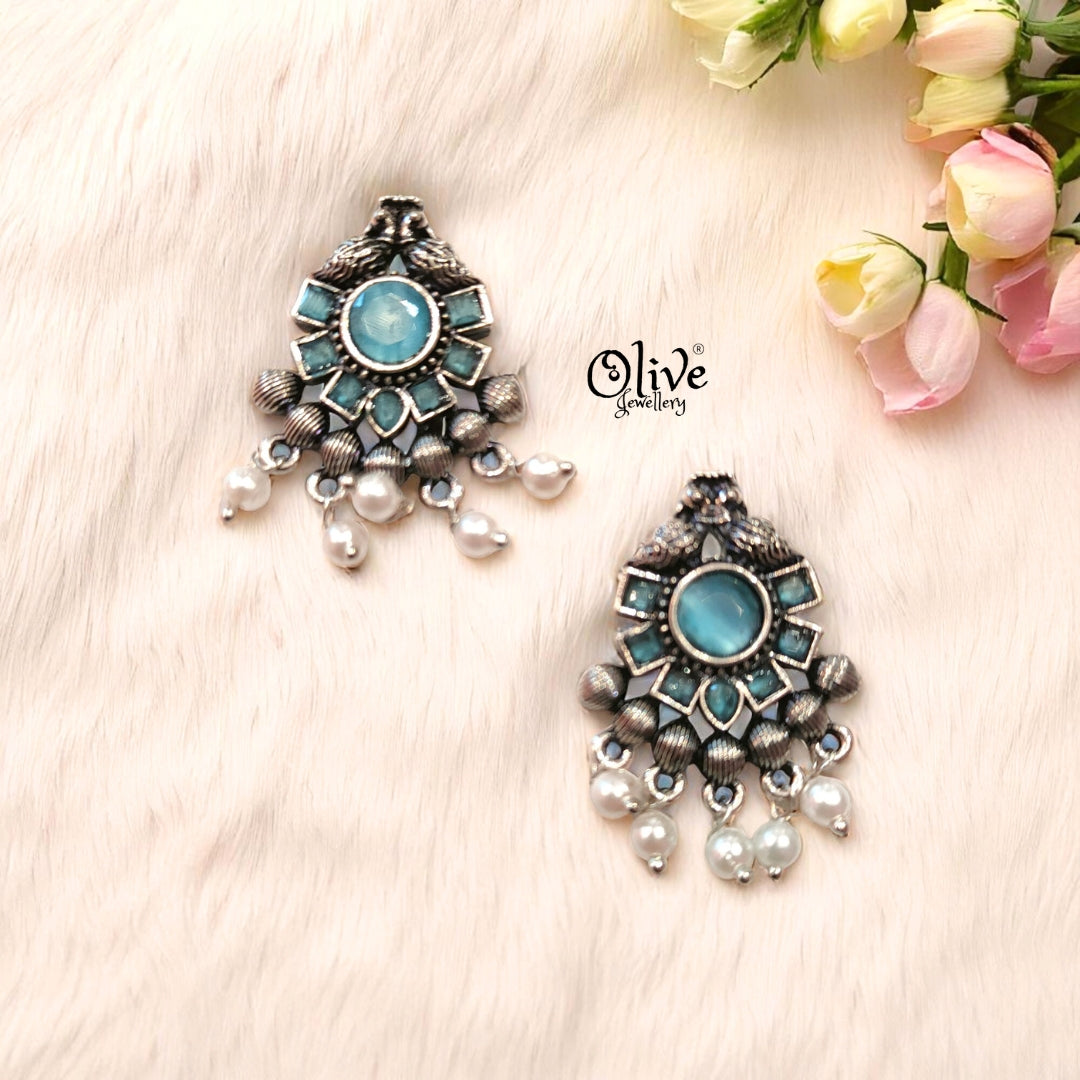 Oxidized Earrings - 332
