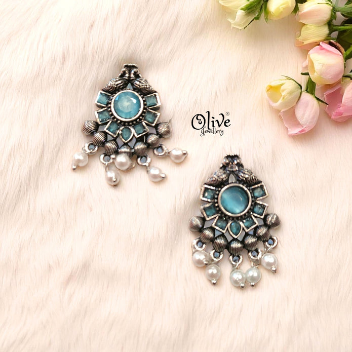 Oxidized Earrings - 332