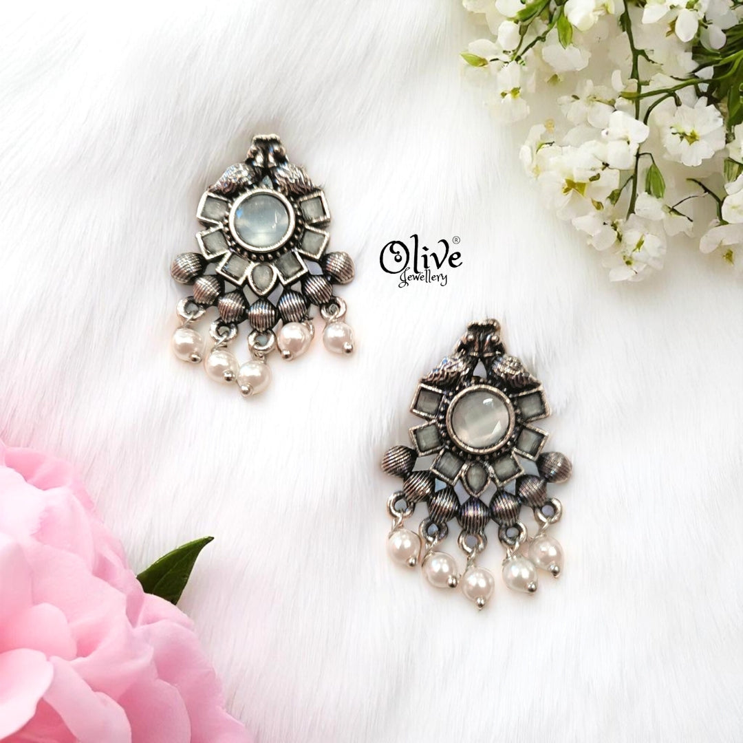 Oxidized Earrings - 332