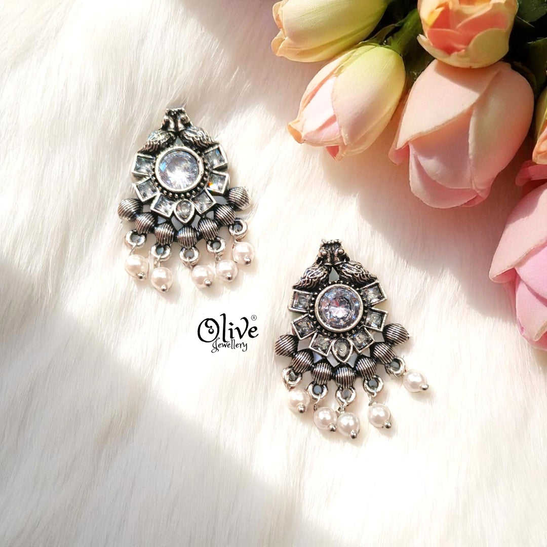 Oxidized Earrings - 332