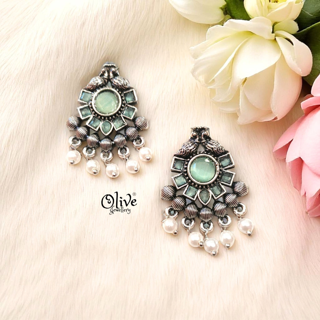 Oxidized Earrings - 332