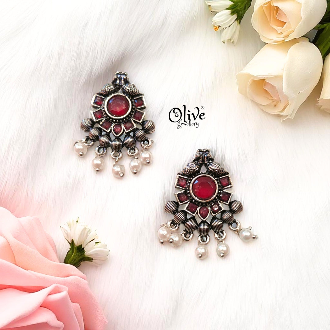 Oxidized Earrings - 332