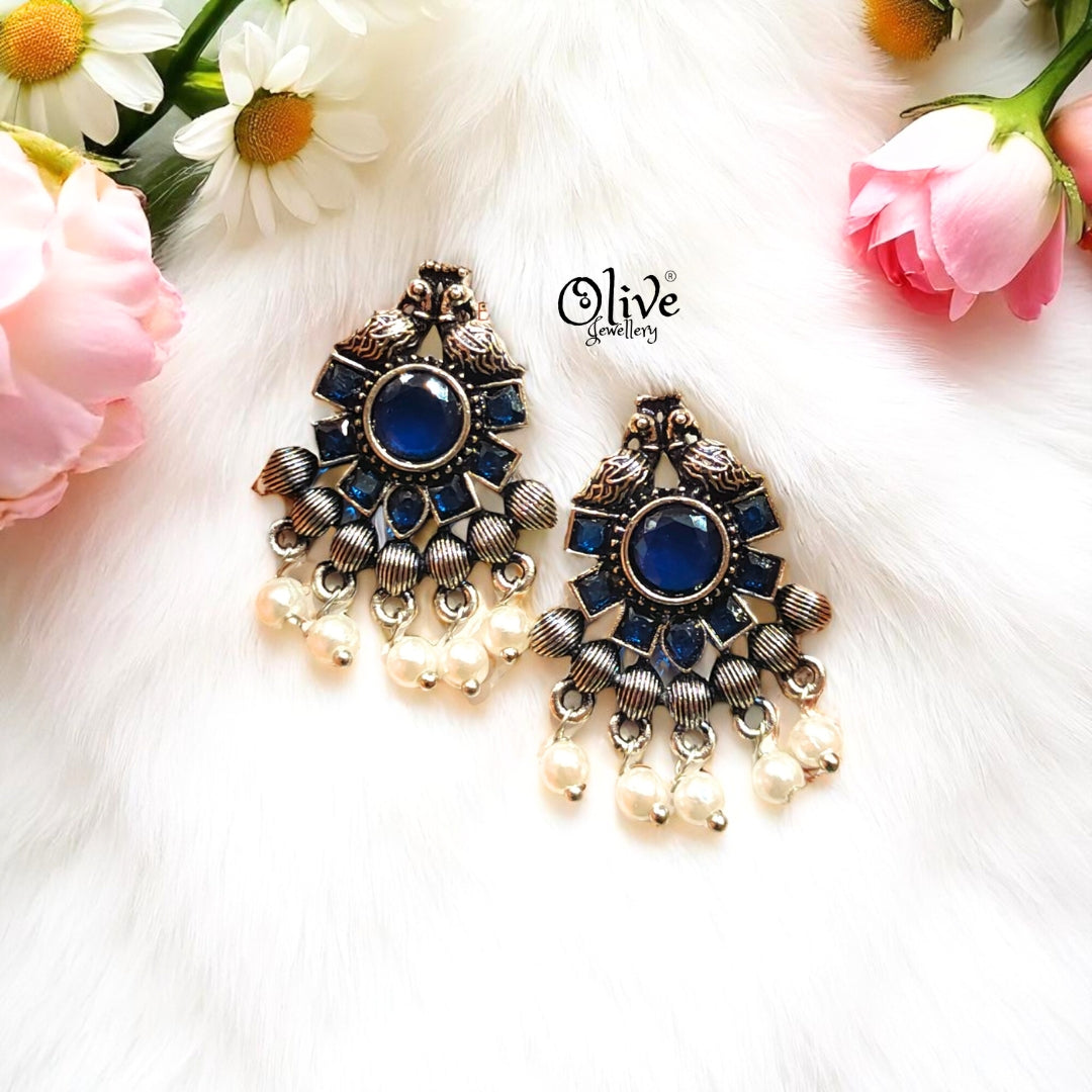 Oxidized Earrings - 332