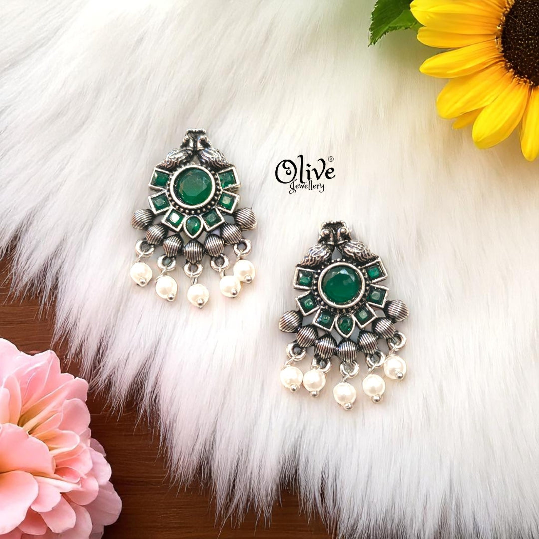 Oxidized Earrings - 332
