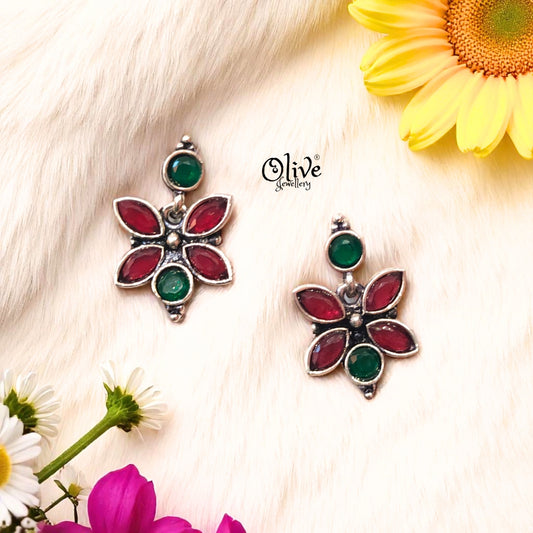 Oxidized Earrings - 355