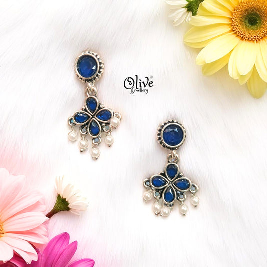 Oxidized Earrings - 366