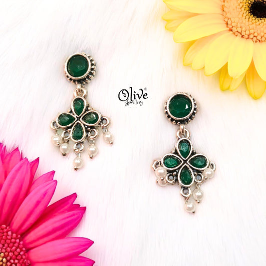 Oxidized Earrings - 366