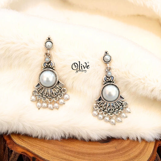 Oxidized Earrings - 389
