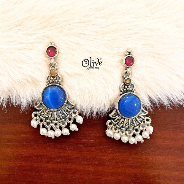 Oxidized Earrings - 389