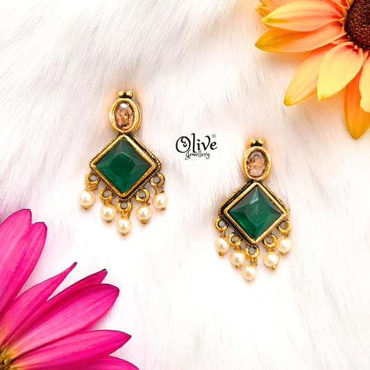 Oxidized Earrings - 399