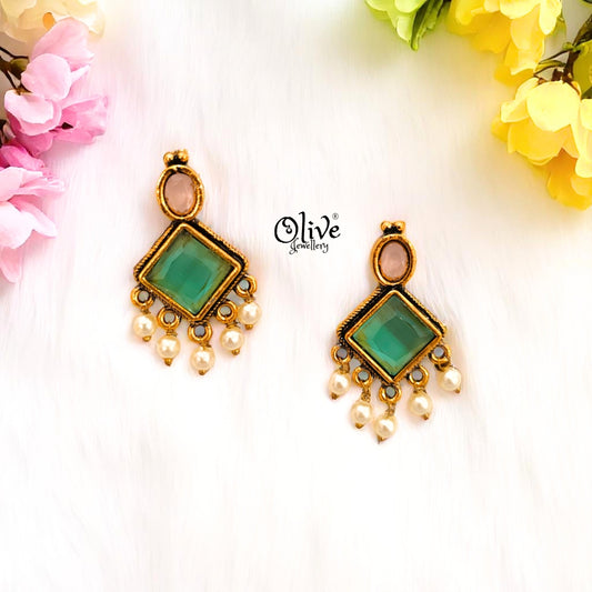 Oxidized Earrings - 399