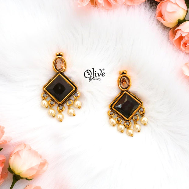 Oxidized Earrings - 399
