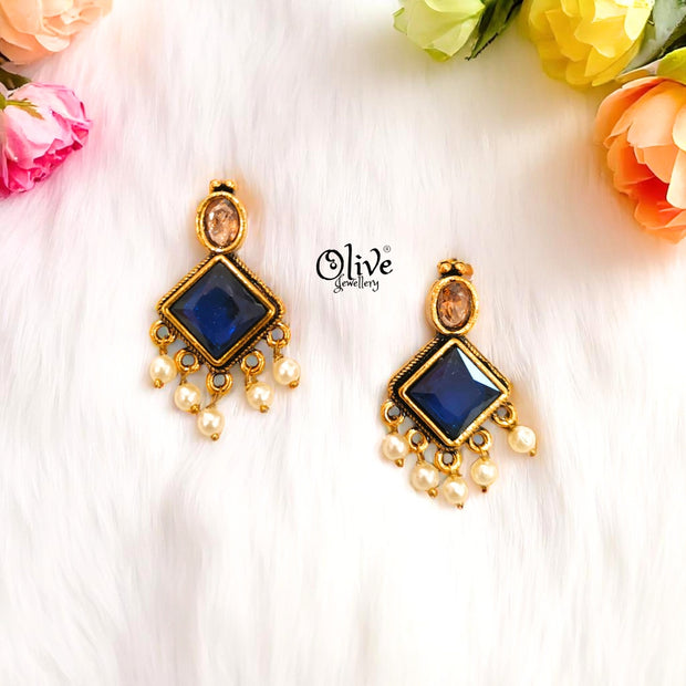 Oxidized Earrings - 399
