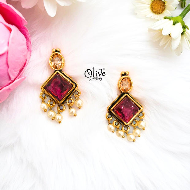 Oxidized Earrings - 399