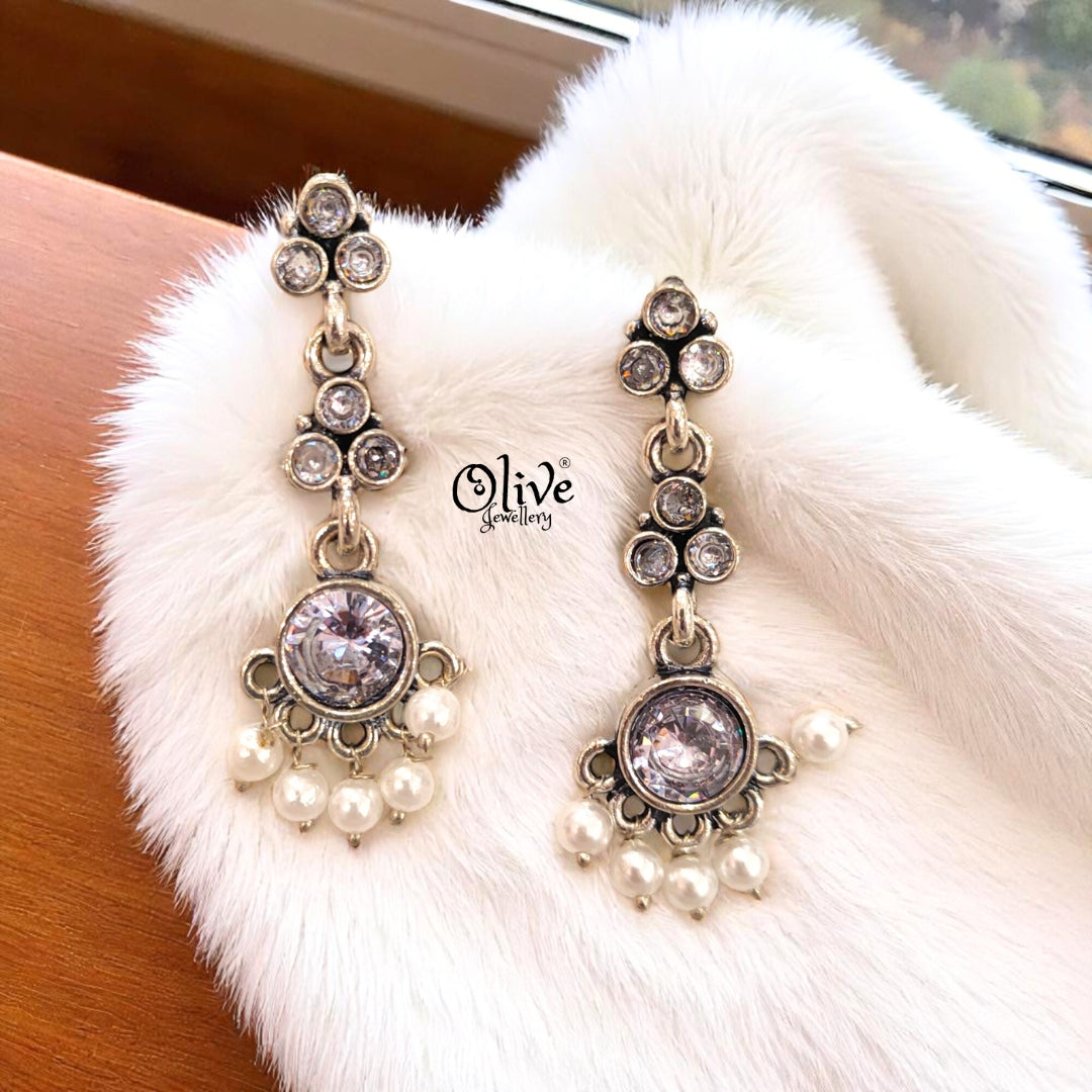 Oxidized Earrings - 410