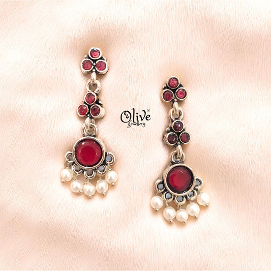 Oxidized Earrings - 410