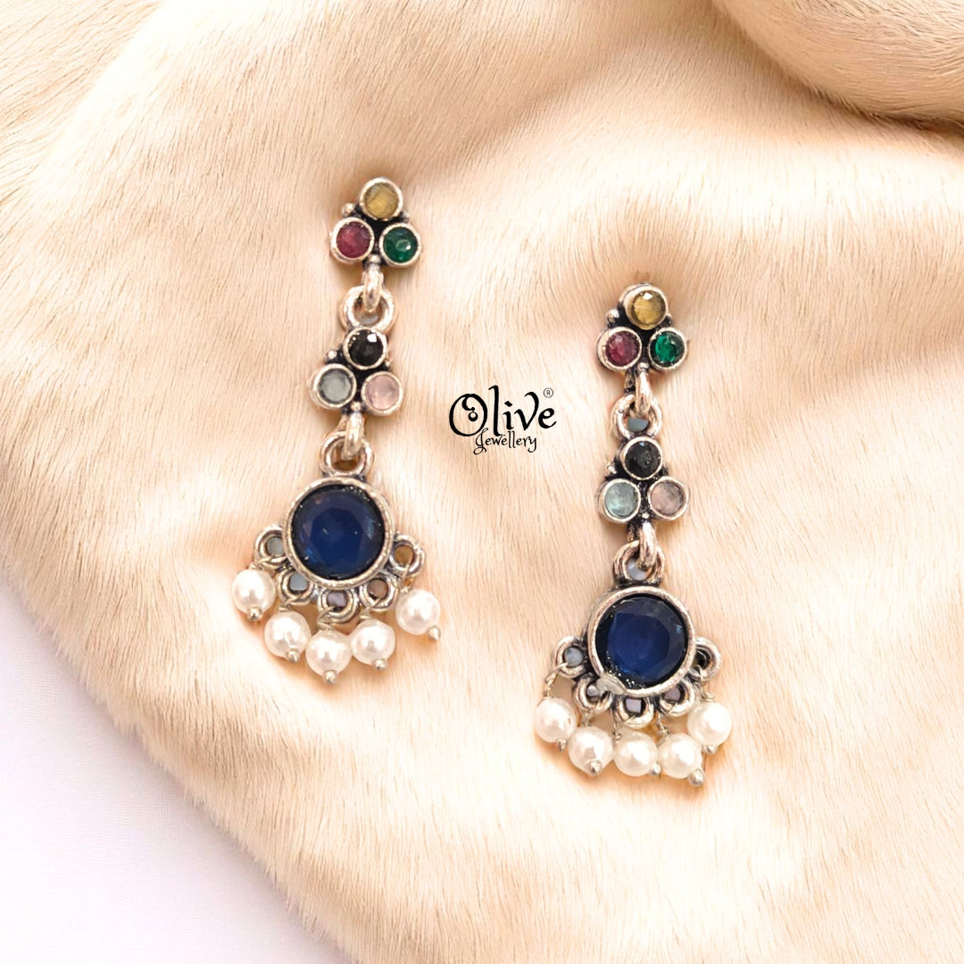 Oxidized Earrings - 410
