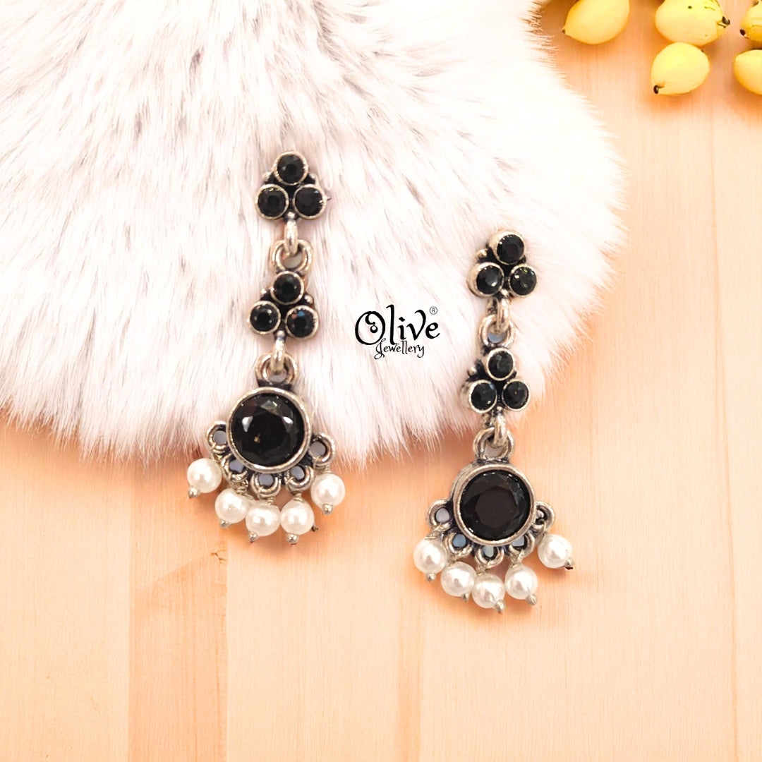 Oxidized Earrings - 410