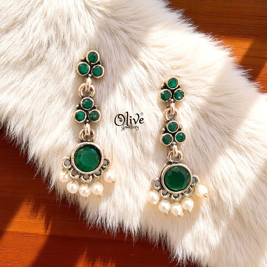 Oxidized Earrings - 410