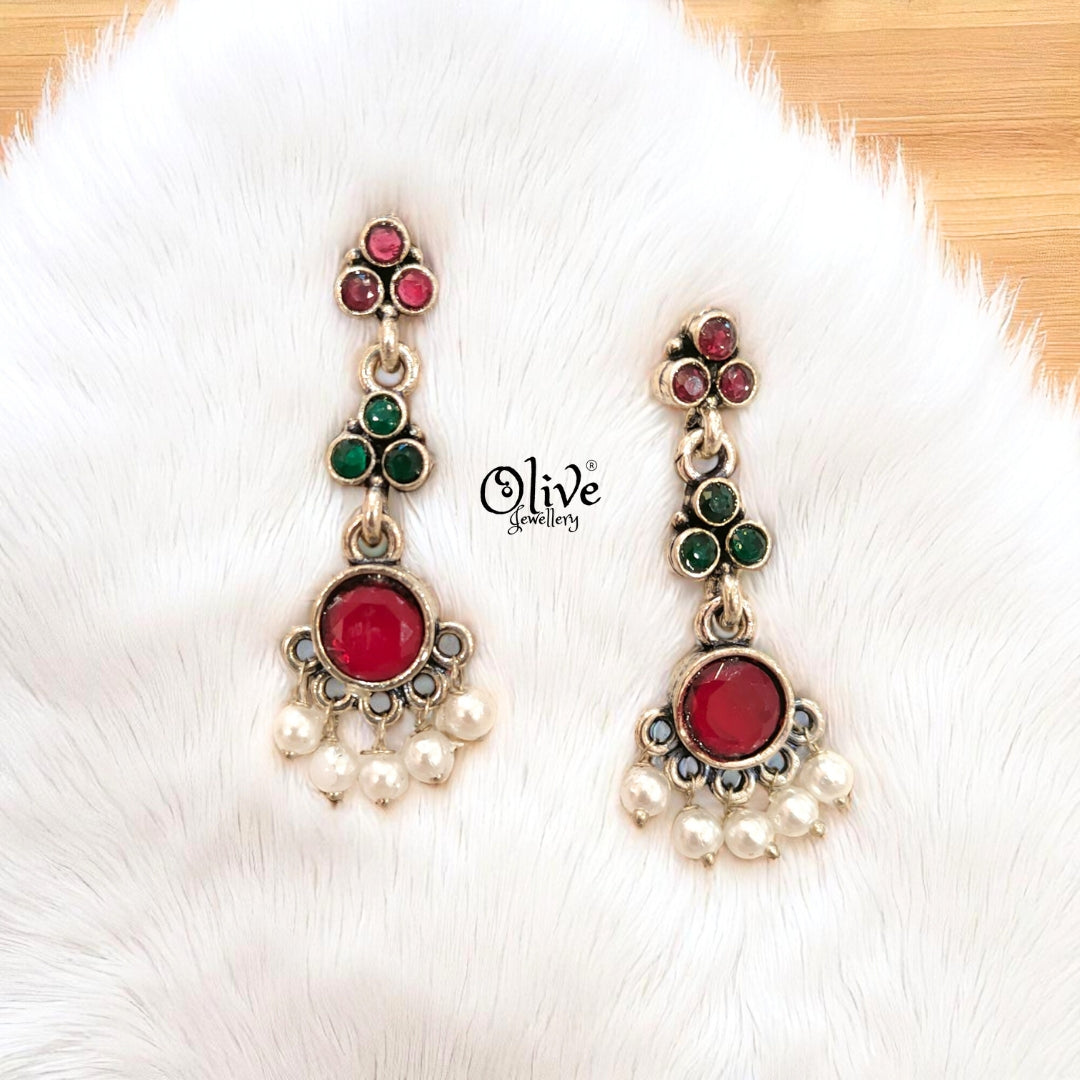 Oxidized Earrings - 410