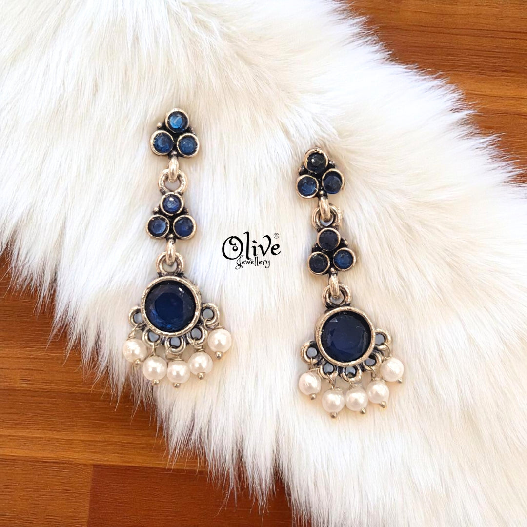 Oxidized Earrings - 410