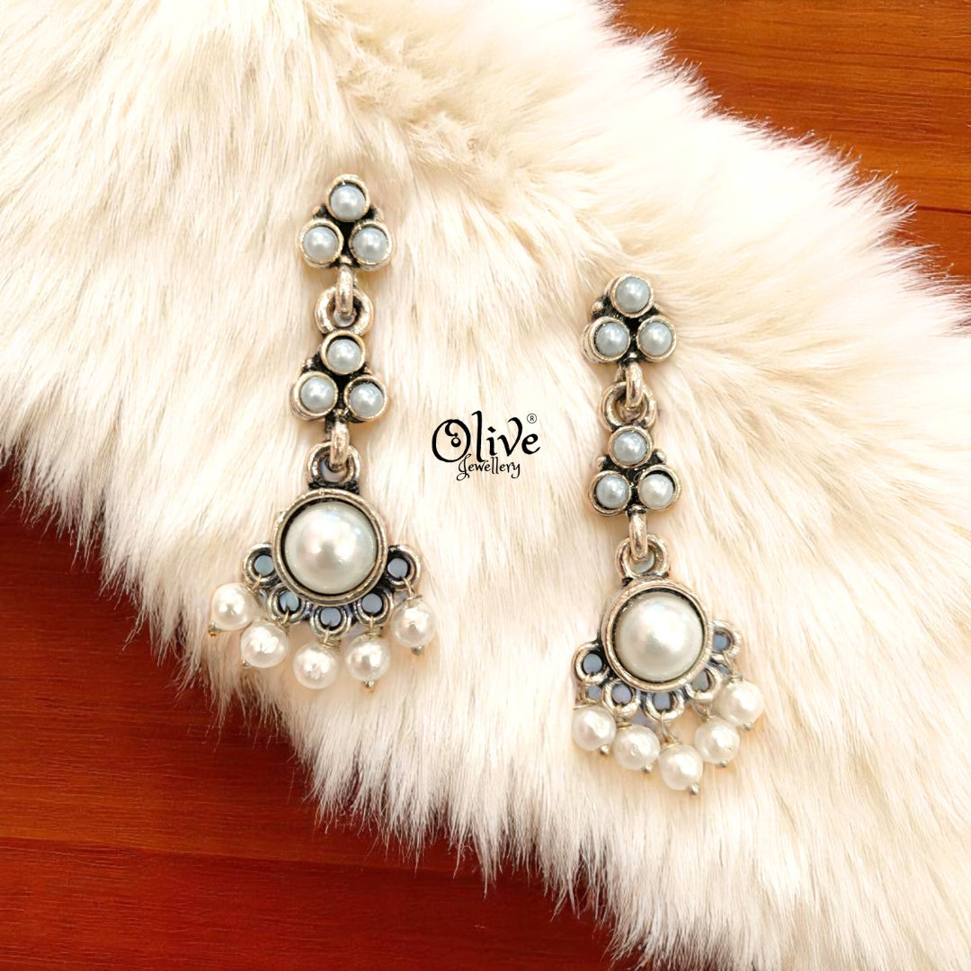 Oxidized Earrings - 410