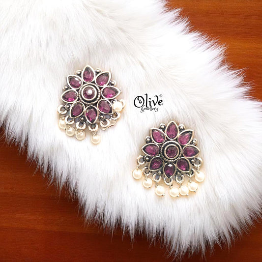 Oxidized Earrings - 421