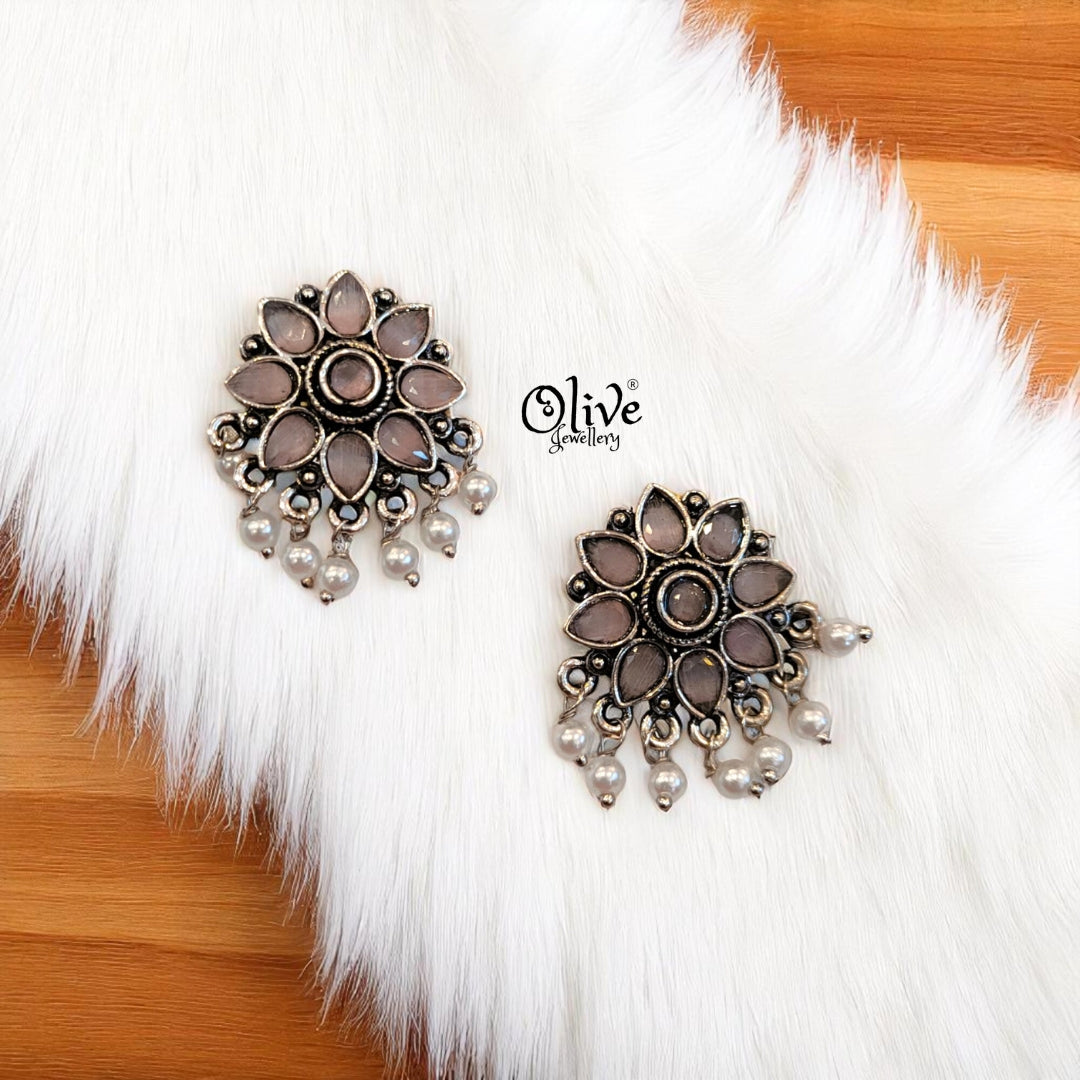 Oxidized Earrings - 421