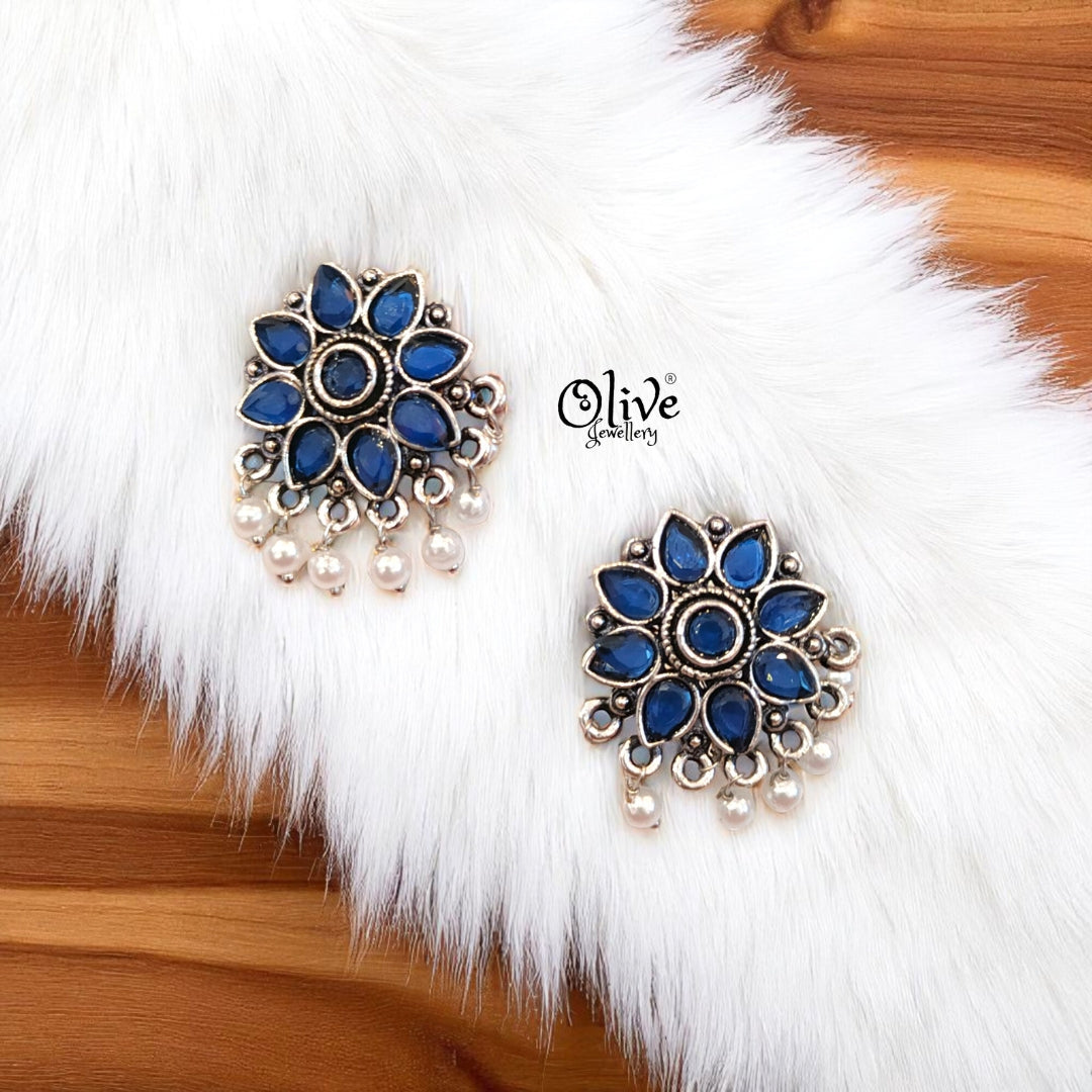 Oxidized Earrings - 421