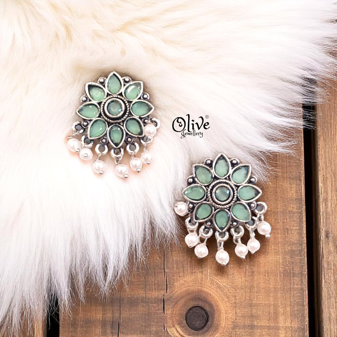 Oxidized Earrings - 421