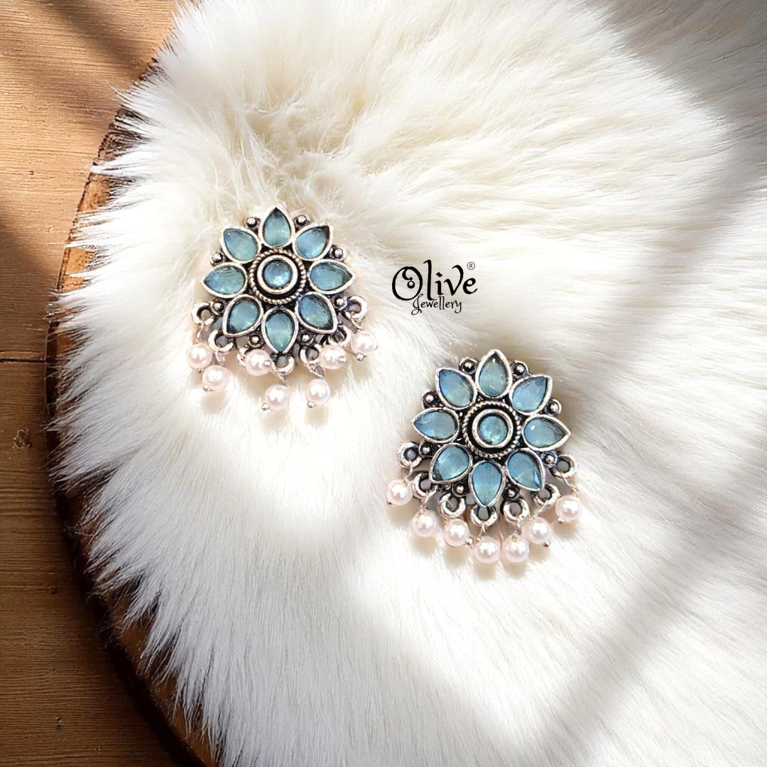 Oxidized Earrings - 421