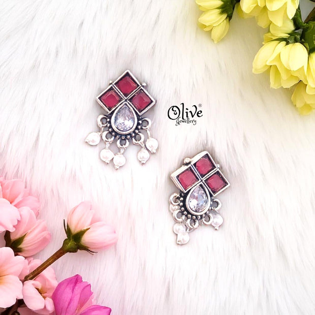 Oxidized Earrings - 433