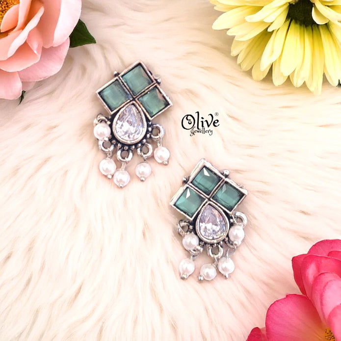 Oxidized Earrings - 433