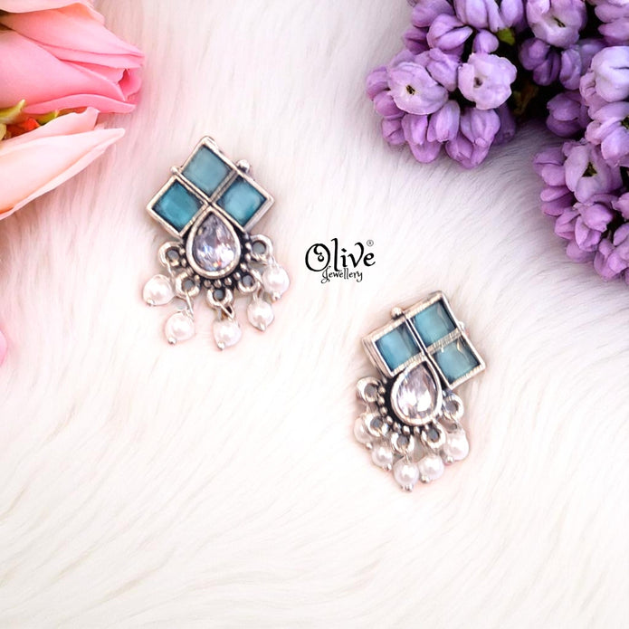 Oxidized Earrings - 433