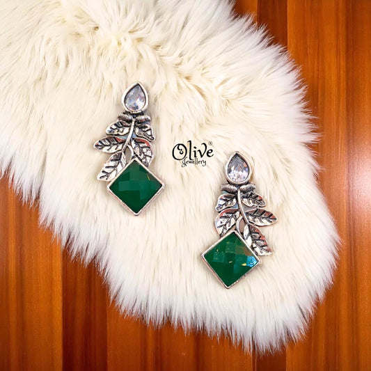 Oxidized Earrings - 445