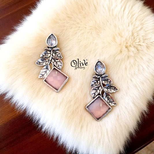 Oxidized Earrings - 445