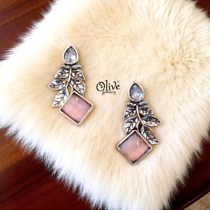 Oxidized Earrings - 445