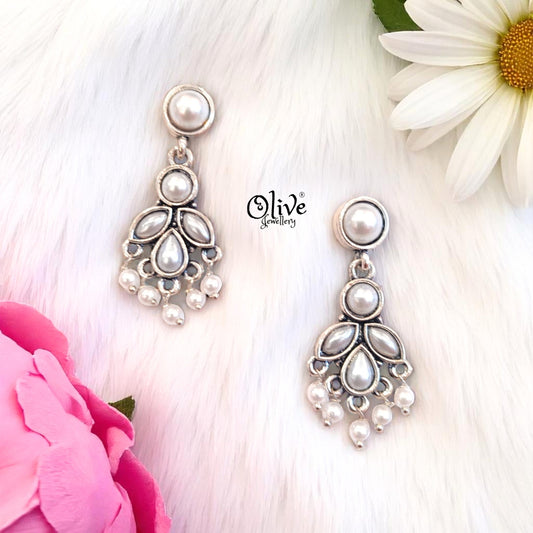 Oxidized Earrings - 454