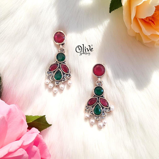 Oxidized Earrings - 454