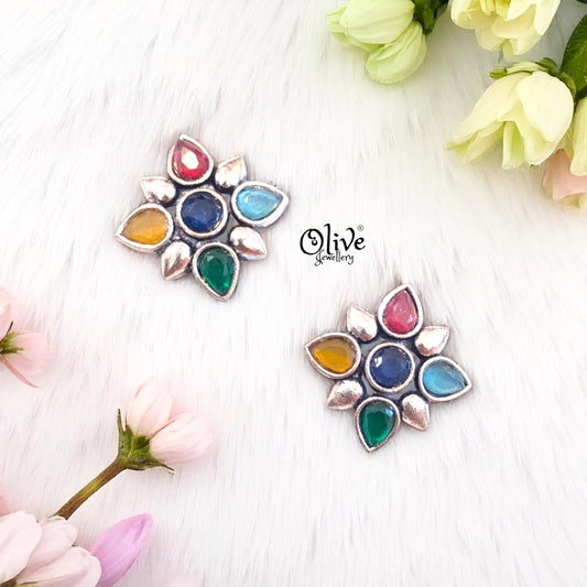 Oxidized Earrings - 465