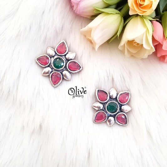 Oxidized Earrings - 465