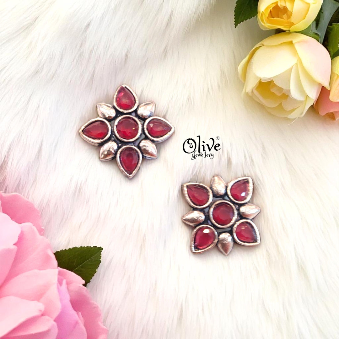Oxidized Earrings - 465