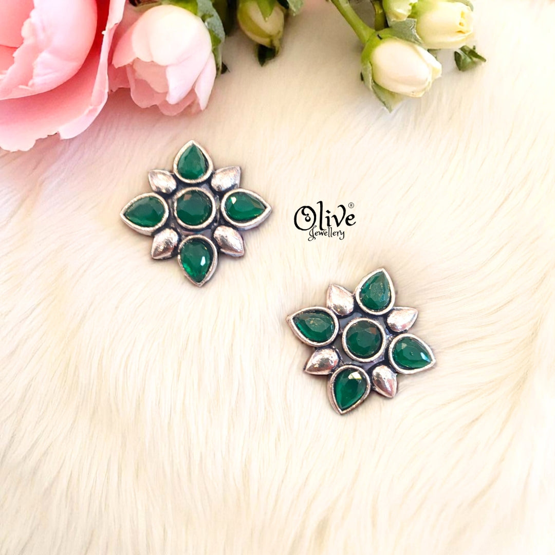 Oxidized Earrings - 465