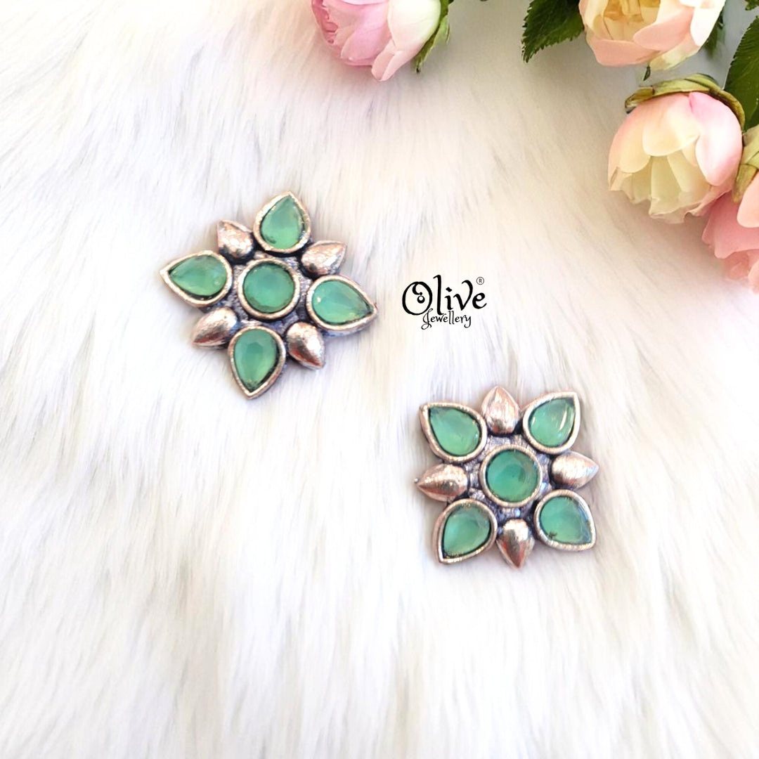 Oxidized Earrings - 465