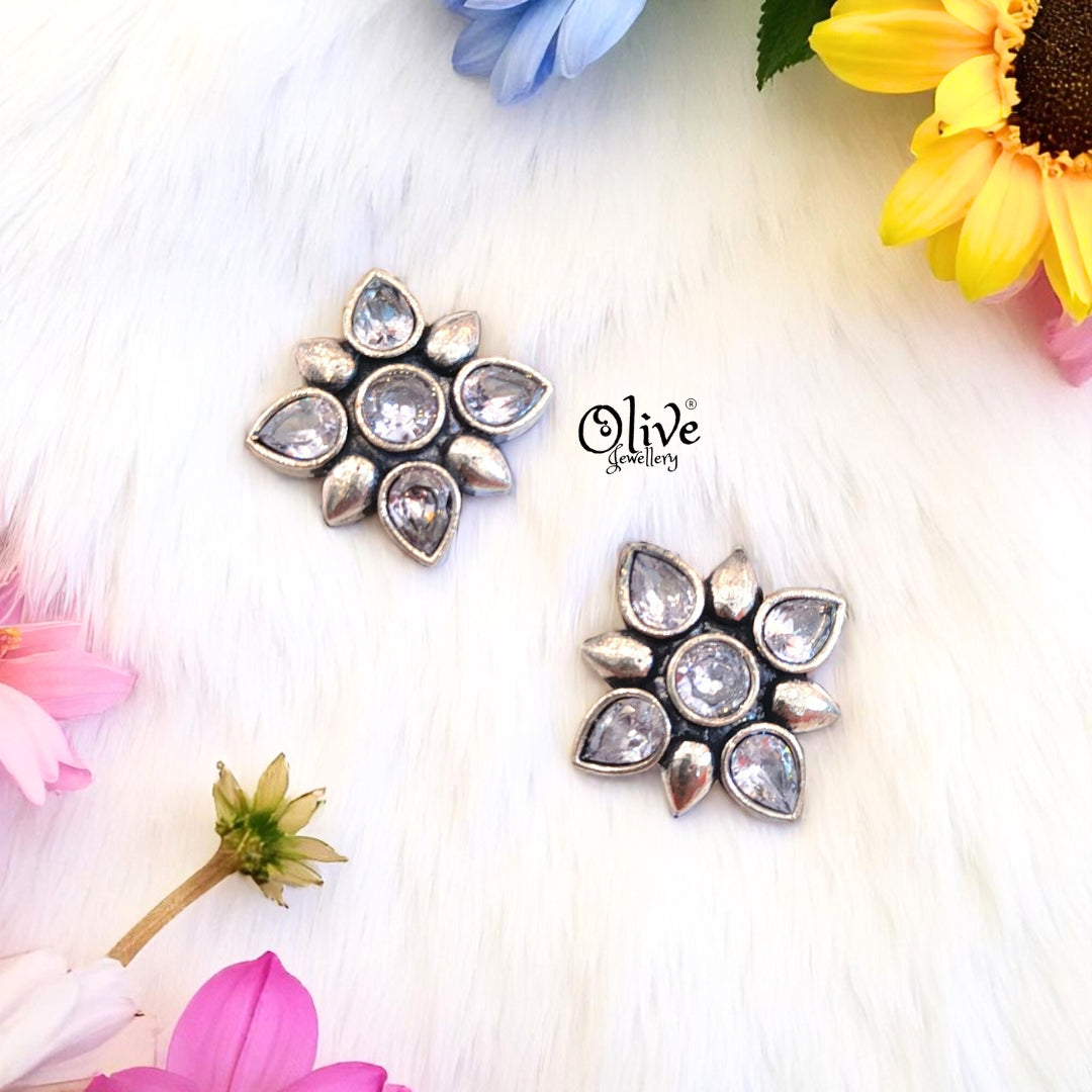 Oxidized Earrings - 465